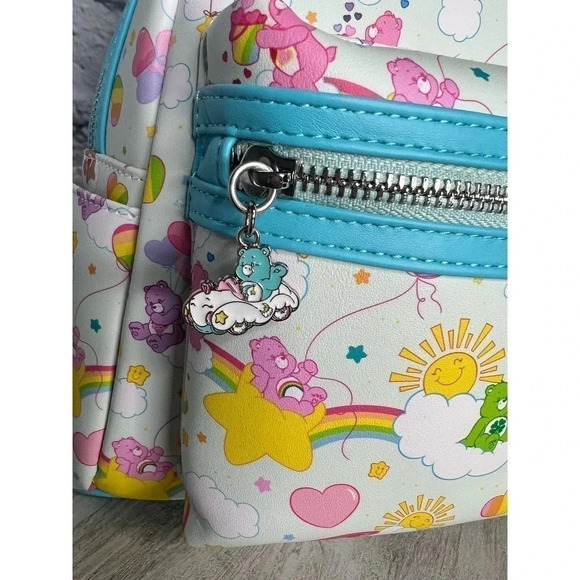 NWT COLLECTION LOUNGE EXCLUSIVE LF CARE BEARS RAINBOW MINI BACKPACK! - Picture 3 of 9